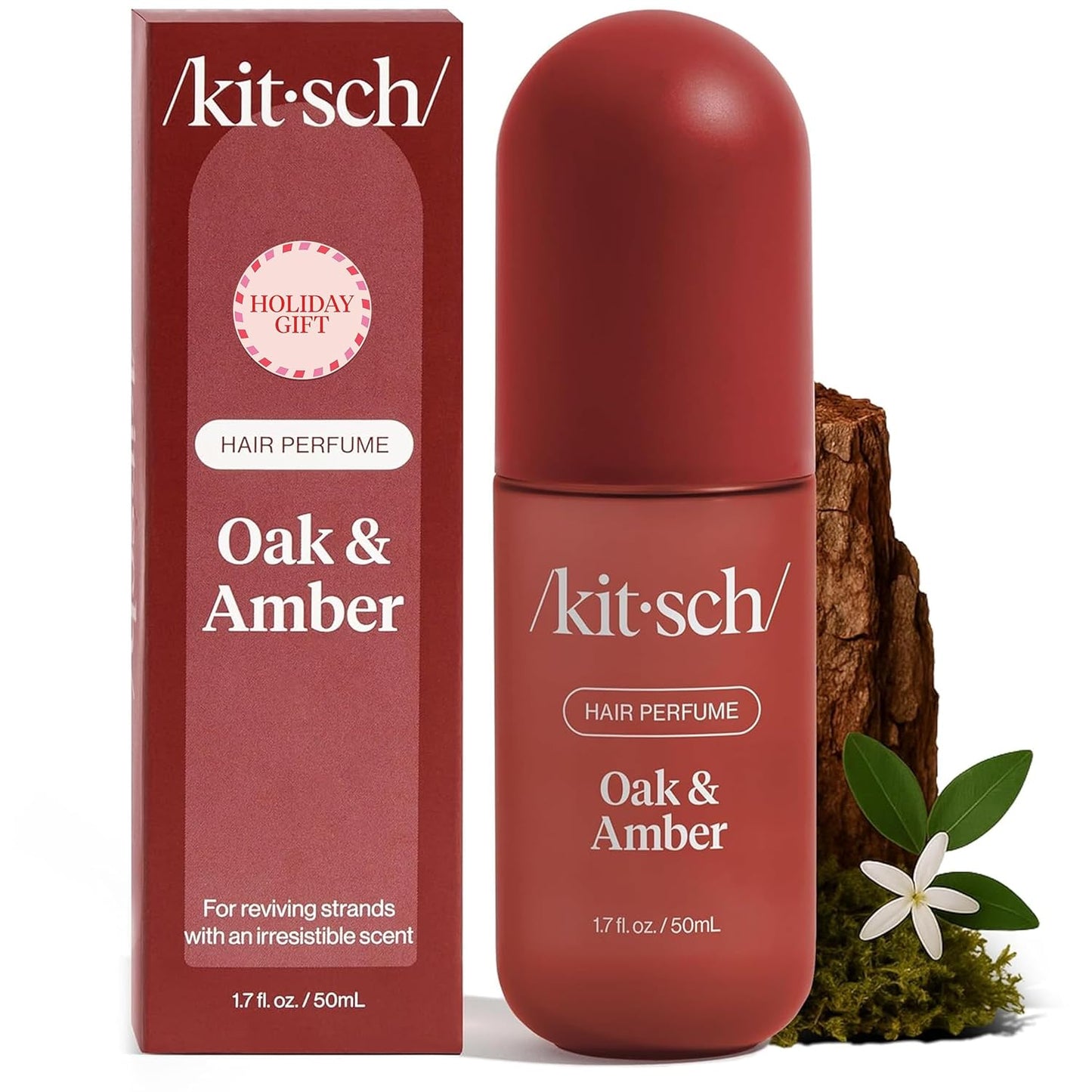 Kitsch Warm Sugar Hair Perfume & Body Mist for Women – Odor-Eliminating Hair Spray with Clean Ingredients, Pink Grapefruit & Vanilla Scent, Refreshes Hair, Body & Pillows, 50 mL