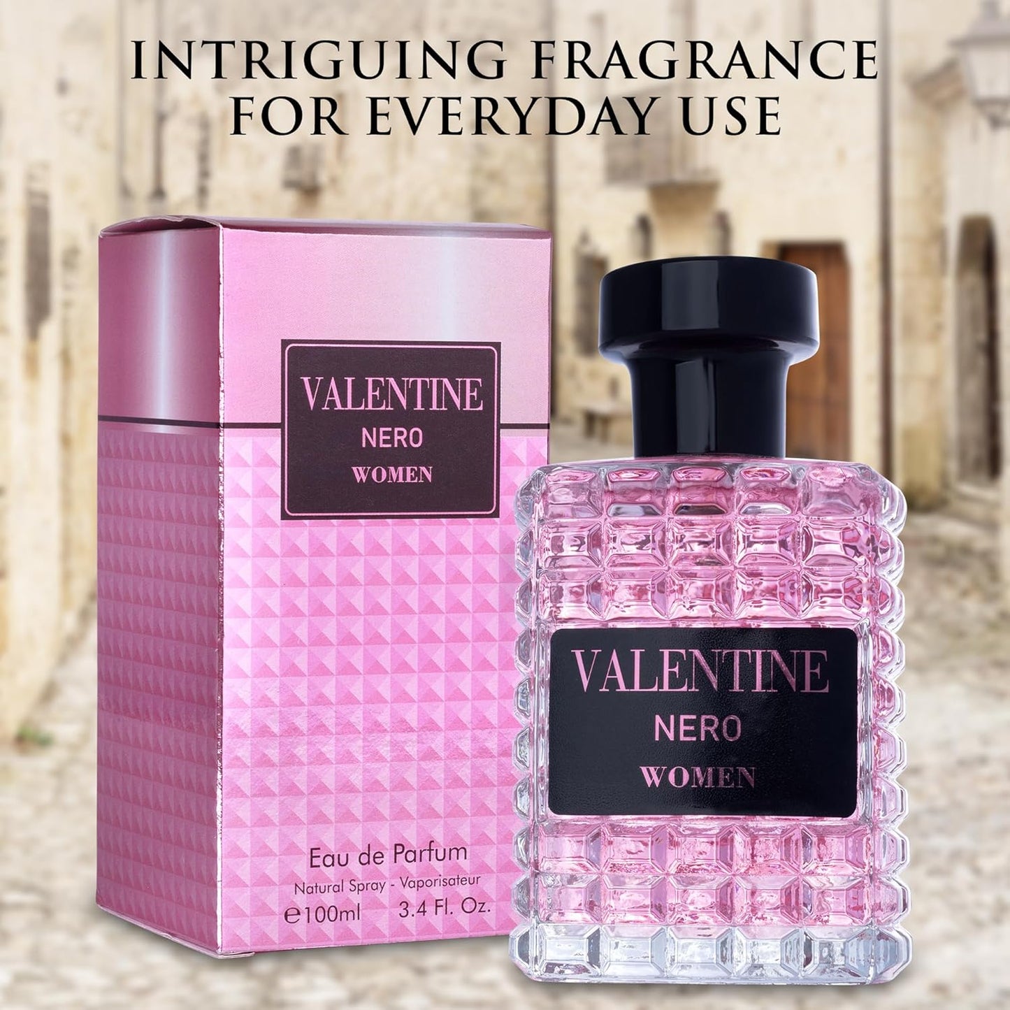 URBAN COLLECTION Valentine Eau De Parfum for Women – Amber Floral Fragrance with Jasmine, Bourbon Vanilla & Warm Woods, Modern Oriental Floral Scent, 100 ml Bottle
