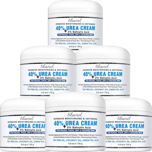 Ebanel Urea Cream 40% + Salicylic Acid 2% – Intensive Foot Cream for Dry, Cracked Heels, Callus & Dead Skin Removal, Skin Barrier Repair