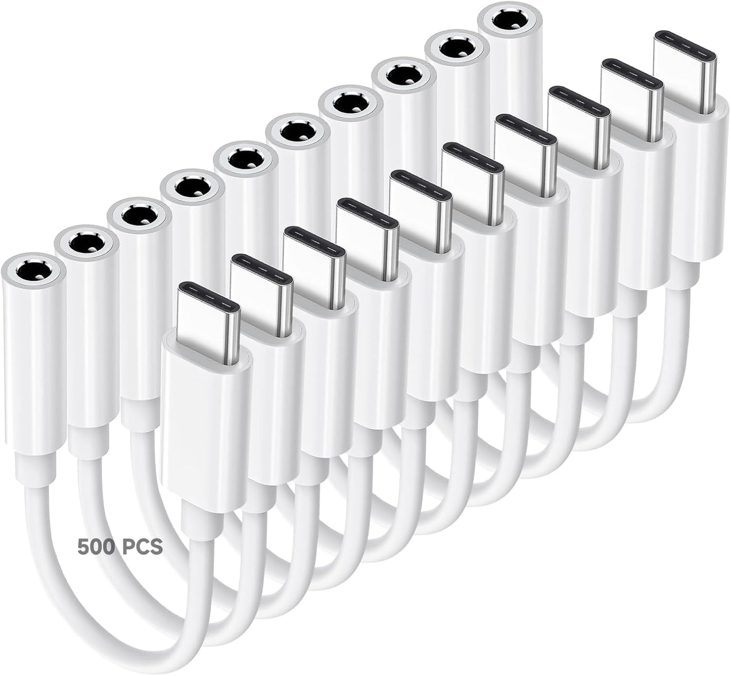 Htrenc USB-C to 3.5mm Headphone Jack Adapter, Type-C Aux Audio Dongle Cable for iPhone 17/16/16 Pro/15/15 Pro/Pro Max/Plus, iPad, Samsung Galaxy S23/S22/S21, MacBook (2-Pack)