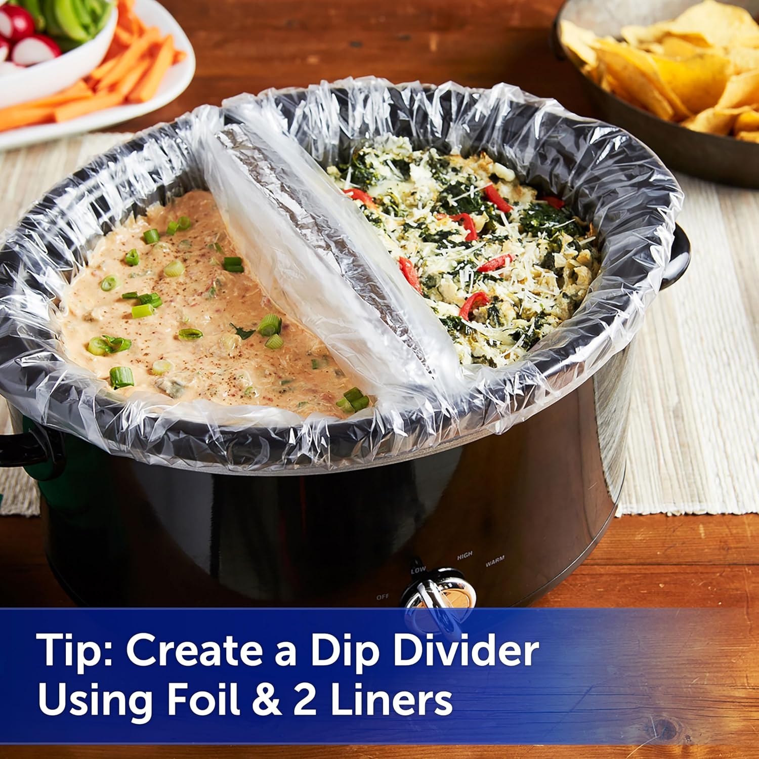 Reynolds Kitchens Regular Slow Cooker Liners – Fits 3–8 Quart Crockpots, Easy Cleanup, 6 Count