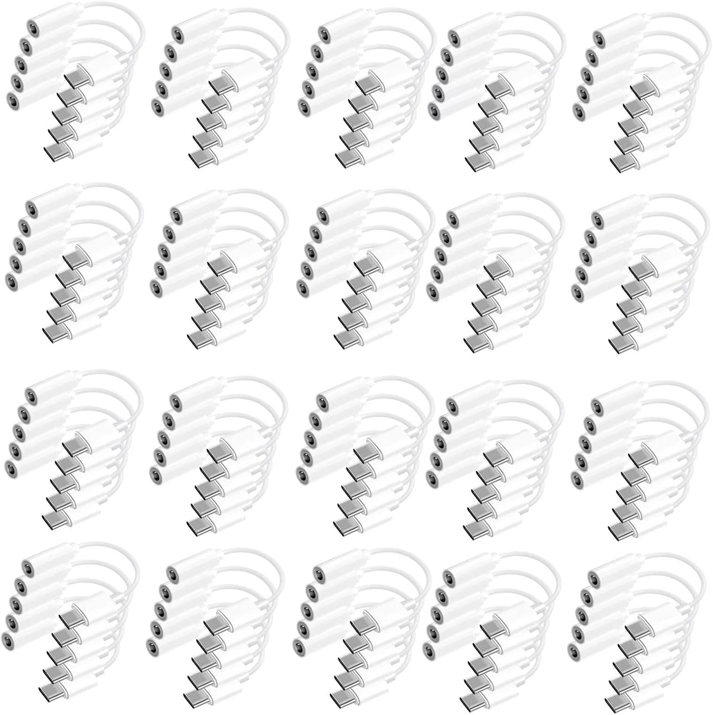 Htrenc USB-C to 3.5mm Headphone Jack Adapter, Type-C Aux Audio Dongle Cable for iPhone 17/16/16 Pro/15/15 Pro/Pro Max/Plus, iPad, Samsung Galaxy S23/S22/S21, MacBook (2-Pack)