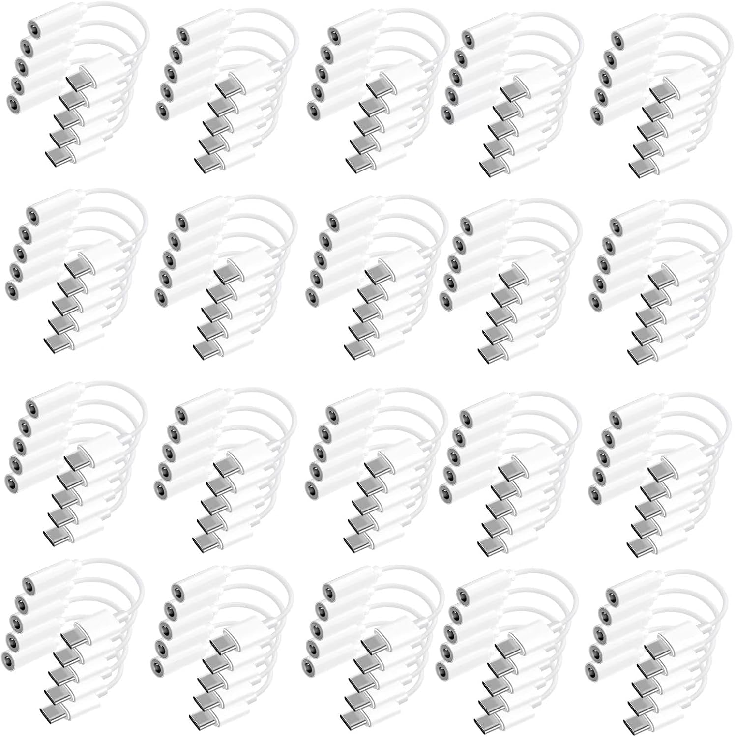 Htrenc USB-C to 3.5mm Headphone Jack Adapter, Type-C Aux Audio Dongle Cable for iPhone 17/16/16 Pro/15/15 Pro/Pro Max/Plus, iPad, Samsung Galaxy S23/S22/S21, MacBook (2-Pack)
