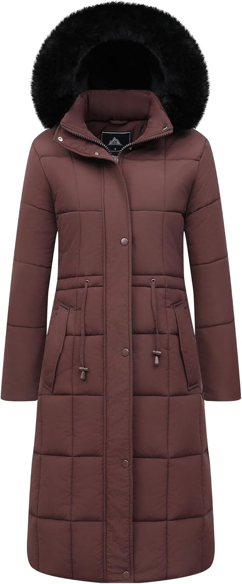 GOLDLADIES Women’s Long Waterproof Winter Coat – Warm Snow Parka for Cold Weather