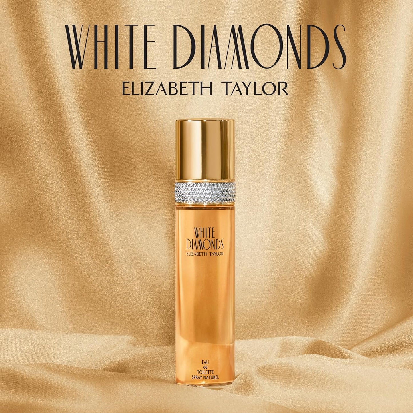 Elizabeth Taylor White Diamonds Eau de Toilette - Long-Lasting Floral Fragrance Perfume Spray, 3.3 Fl Oz