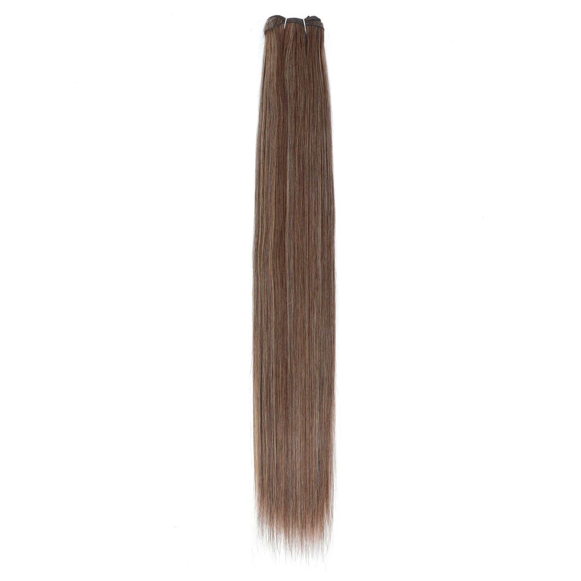 Bone Straight Hair Bundles – Synthetic Yaki Straight Extensions, Full-End Long Ponytail Weaving for Women