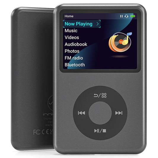 iPod Classic 128GB MP3 Music Player – HiFi Bluetooth Audio Player with FM Radio, Video Playback & Built-in Speaker