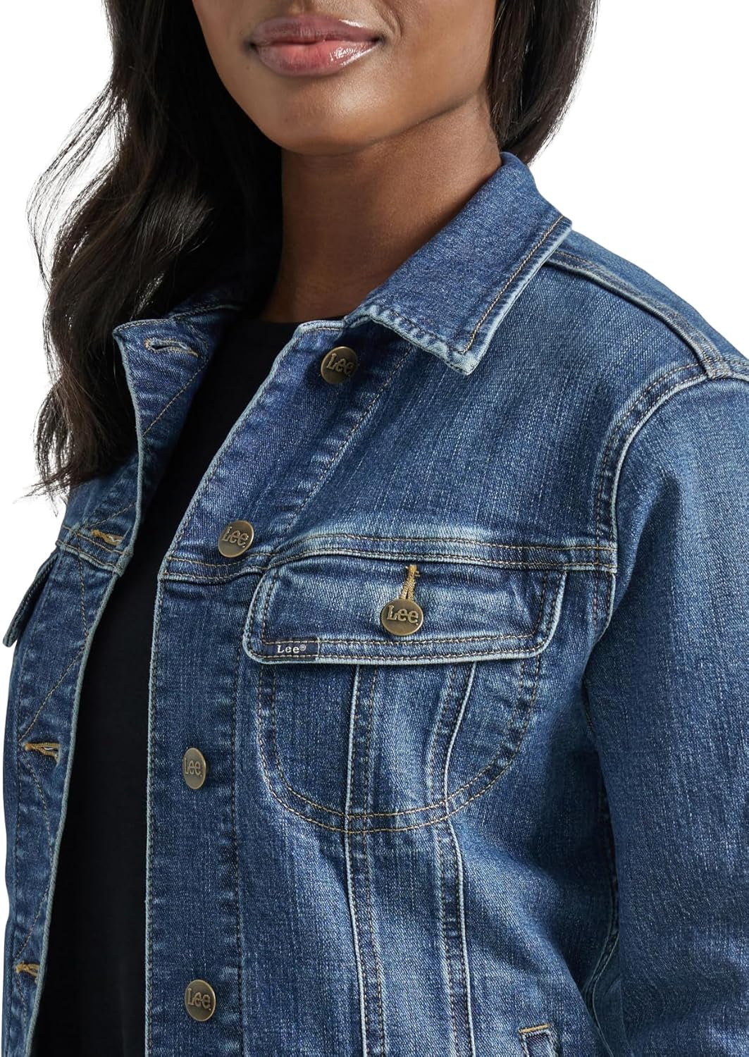Lee Women’s Legendary Rider Denim Jacket – Classic Western-Inspired Style, Durable Denim