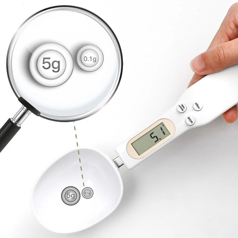 Weighing Spoon Scale: Precision Kitchen Tool for Measuring Coffee, Food, Flour, and More