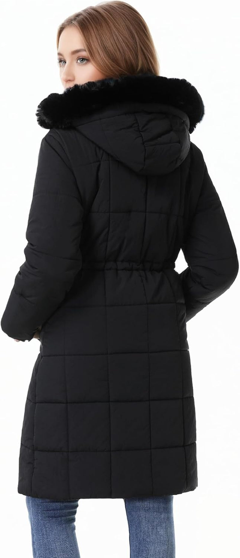 GOLDLADIES Women’s Long Waterproof Winter Coat – Warm Snow Parka for Cold Weather