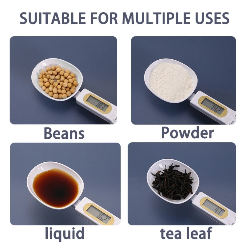 Weighing Spoon Scale: Precision Kitchen Tool for Measuring Coffee, Food, Flour, and More