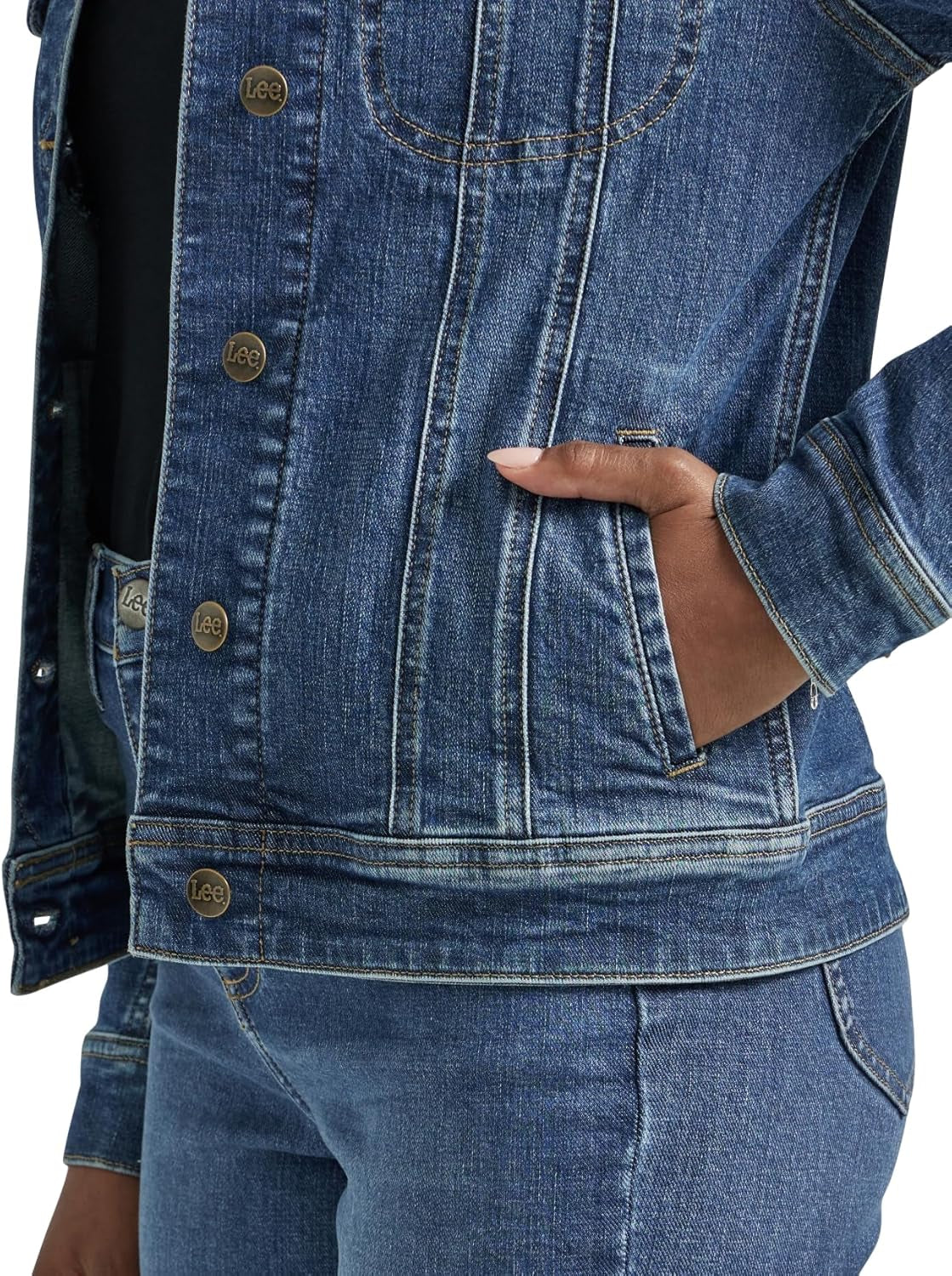 Lee Women’s Legendary Rider Denim Jacket – Classic Western-Inspired Style, Durable Denim