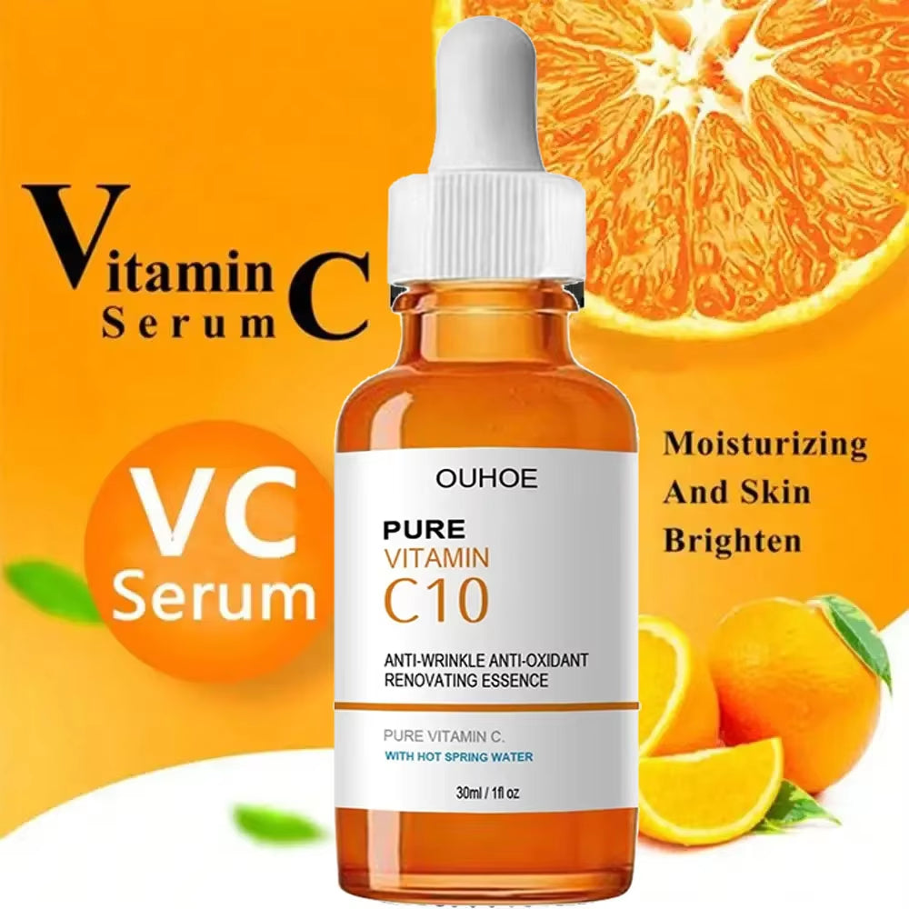 Vitamin C Anti-Aging Face Serum: Firming, Wrinkle Reduction, Brightening, and Nourishing Essence for Radiant Skin