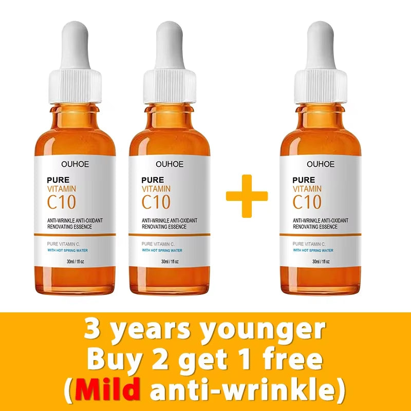 Vitamin C Anti-Aging Face Serum: Firming, Wrinkle Reduction, Brightening, and Nourishing Essence for Radiant Skin