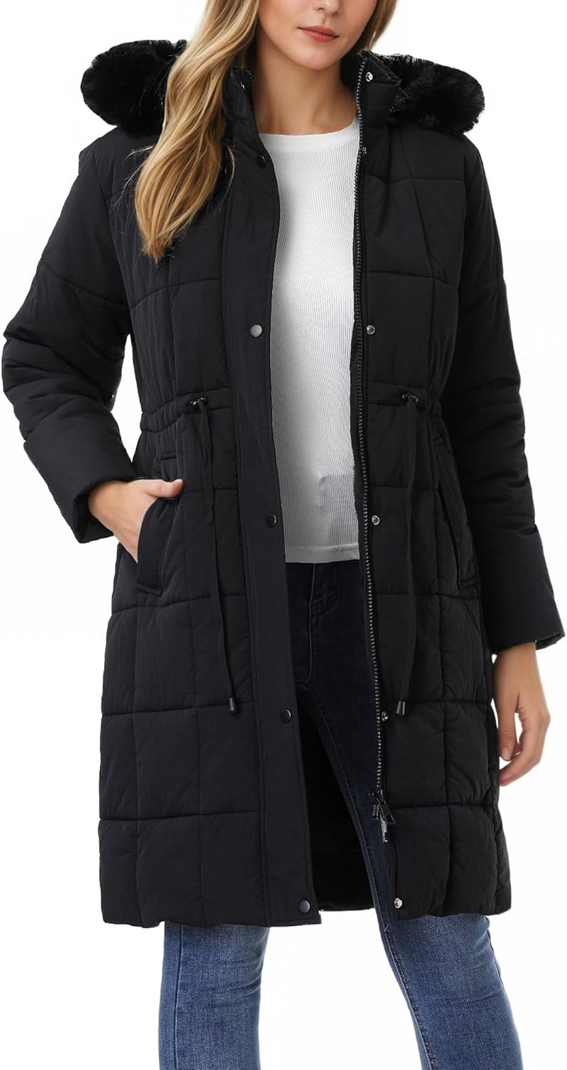 GOLDLADIES Women’s Long Waterproof Winter Coat – Warm Snow Parka for Cold Weather