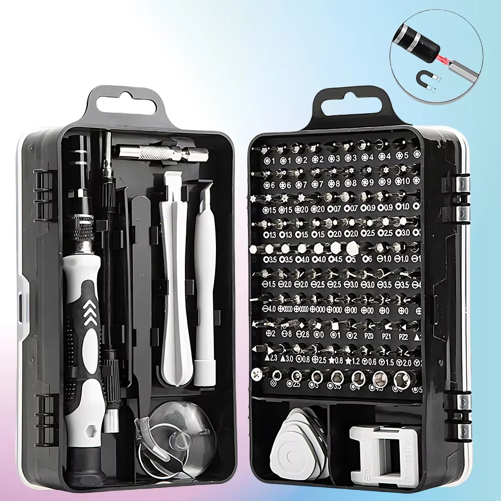 Electronics Screwdriver Set: 115-in-1 Precision Magnetic Repair Tools