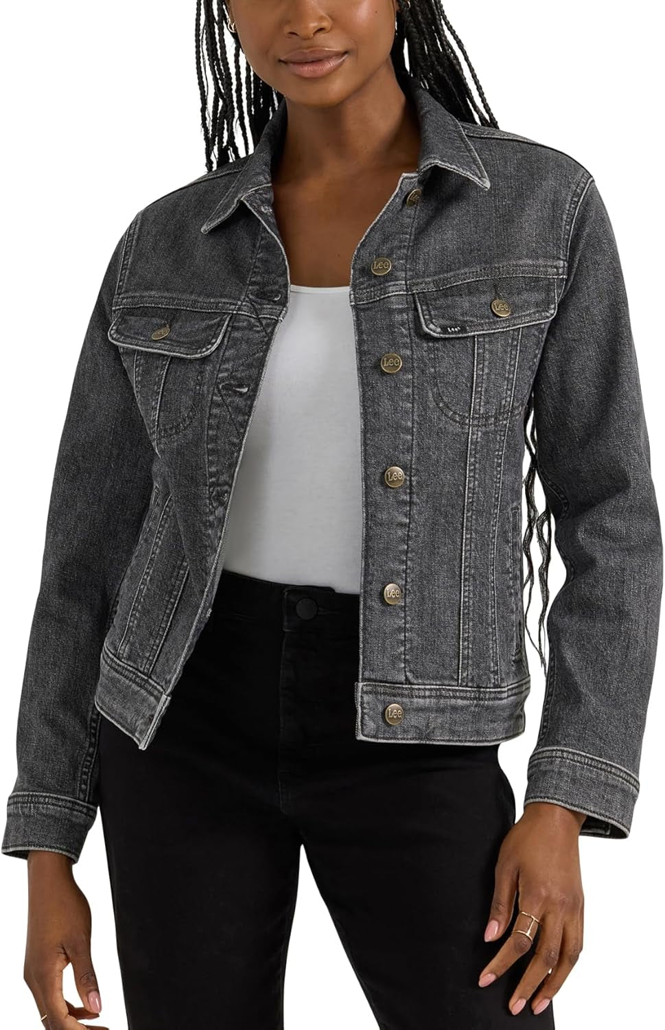 Lee Women’s Legendary Rider Denim Jacket – Classic Western-Inspired Style, Durable Denim